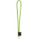 Lanyard Tube Long en poliamida con anilla de 32 mm Verde claro
