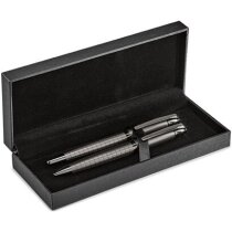 conjunto refinado de roller y bolígrafo en estuche barato gun metal conjunto refinado de roller y bolígrafo en estuche barato gun metal