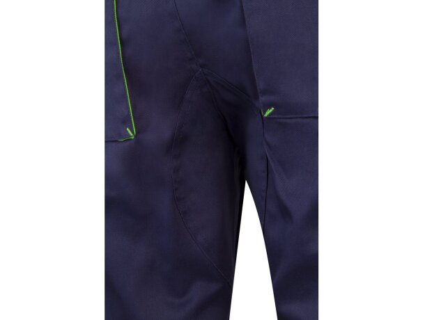 Pantalón de sarga multibolsillos bicolor VL Hypnos Azul marino/Verde detalle 27