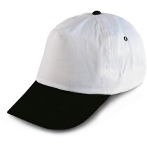 Gorra en poliester sencilla con visera color personalizada negra Gorra en poliester sencilla con visera color personalizada negra