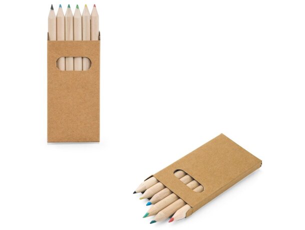 Caja Bird con 6 lápices de color detalle 1