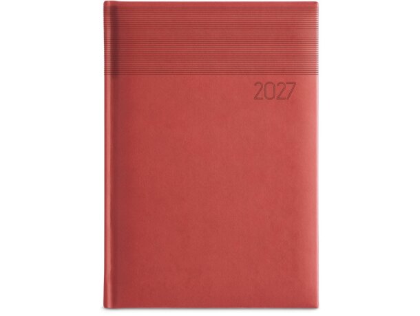 Agenda Carroll A5 polipiel estampada con marcapáginas azul detalle 2