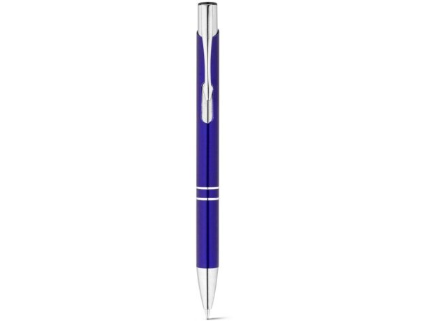 Bolígrafo con nombre para empresa de colores reciclado tinta azul Hi!dea Azul royal detalle 10