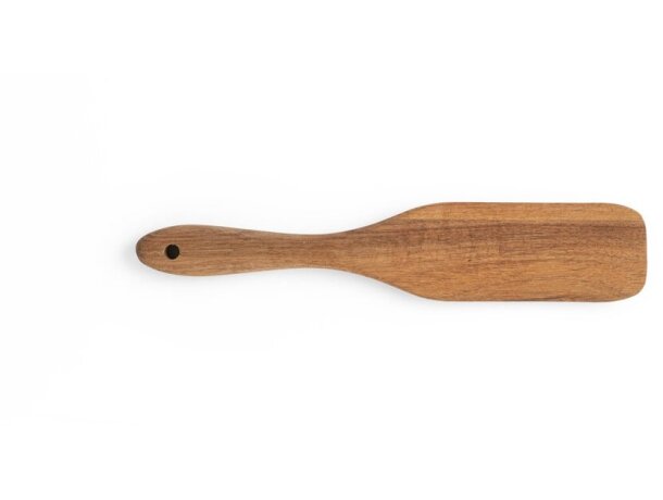 Juego de cubiertos batali en madera de acacia certificada fsc Natural oscuro detalle 4
