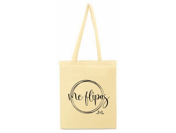 Bolsa color crudo para serigrafia con logo