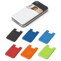 Porta tarjetas adhesivo silicona smartphone