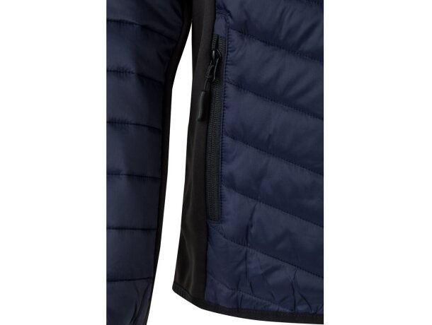 Chaqueta acolchada raijin con tejido elástico en contraste Azul detalle 12