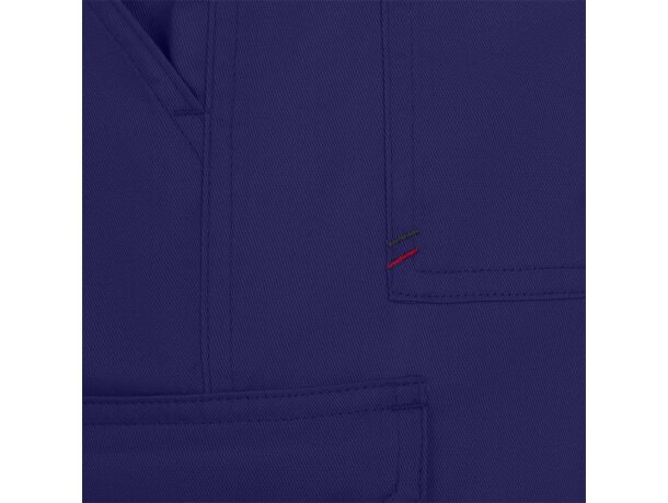 Pantalón de sarga multibolsillos Hermes con cintura elástica Azul royal detalle 36