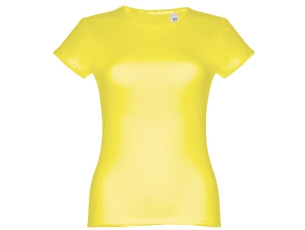 Camisetas manga corta corte entallado de algodón 150 g/m2 Thc Sofia Amarillo limón detalle 25