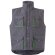 Chaleco acolchado bicolor multibolsillos unisex VL Nergal Gris/Verde