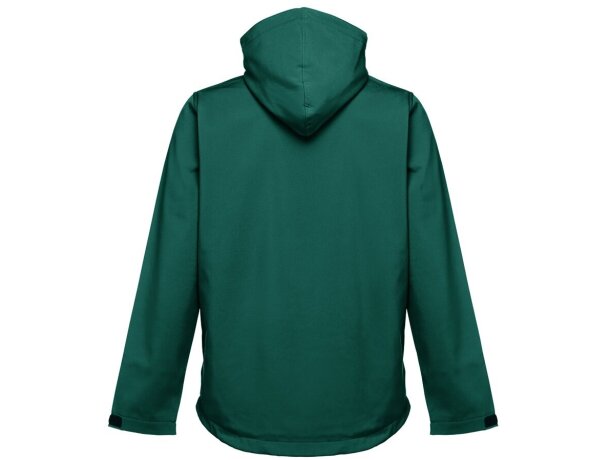 Chaqueta softshell zagreb con capucha removible para hombre Verde oscuro detalle 15