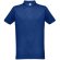 Polo berlin piqué de hombre con cuello y mangas en canalé Azul royal detalle 14