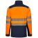 Chaqueta soft shell bicolor hestia large alta visibilidad Azul marino/Naranja detalle 2