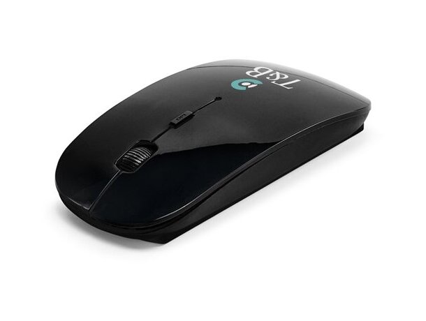 Ratón inalámbrico moderno negro