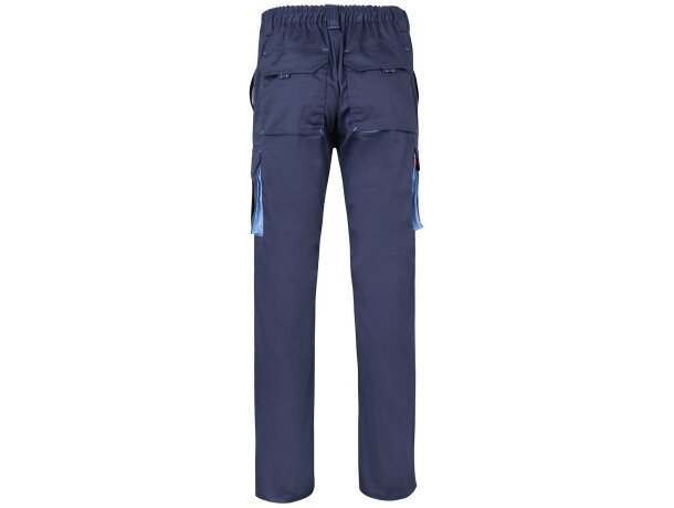 Pantalón de sarga multibolsillos bicolor VL Hypnos Azul marino/Azul claro detalle 7