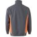 Sudadera de rizo bicolor Svarog cuello alto media cremallera Gris/Naranja detalle 29
