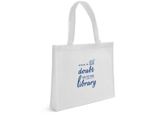 Bolsa amplia para la compra blanco