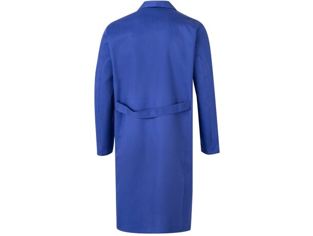 Blusa de sarga Danu unisex con cinturón y bolsillos Azul royal detalle 6