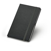 Bloc de notas con bolígrafo y banda elástica negra personalizado Bloc de notas con bolígrafo y banda elástica negra personalizado