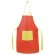 Delantal para niños personalizable rojo