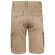 Bermudas elásticas multibolsillos Hebe con cinturilla elástica Natural claro detalle 2