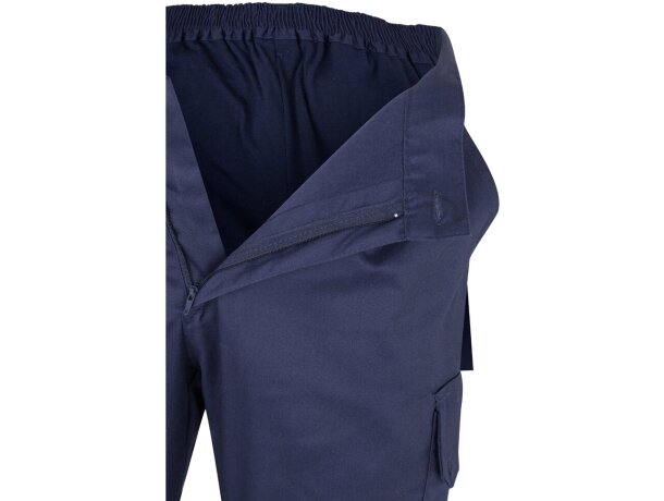 Pantalón de sarga bicolor VL Athena con bandas reflectantes Azul marino/Amarillo detalle 49