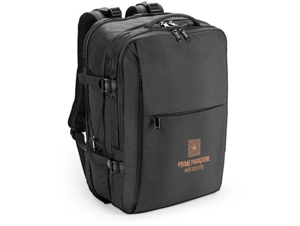 Mochila Dallas de poliéster reciclado 600D para portátil de 17.3” Negro detalle 9