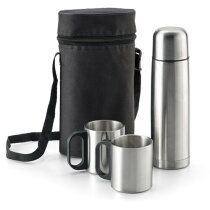 GENERICO Set Termos Para Agua Caliente Termo Cafe + 3 Tazas 500 Ml