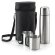 Set de termo y 2 tazas con funda cromado