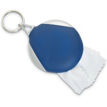 Llavero con toallita limpia gafas azul Llavero con toallita limpia gafas azul