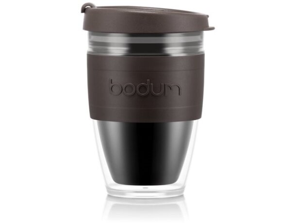 taza Joycup Double 250 de viaje 250ml castaño oscuro