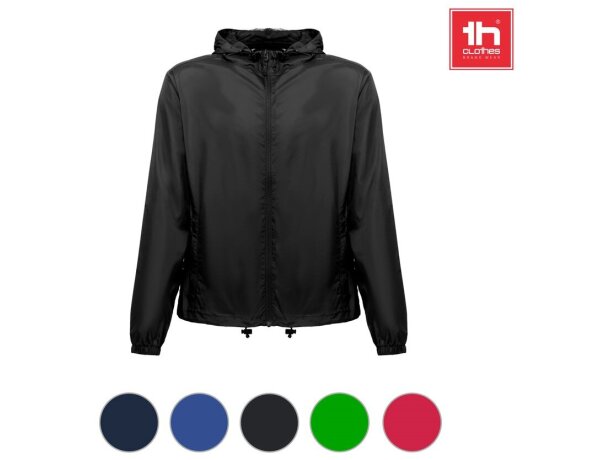 Cortavientos thc dubliners unisex nailon reciclado con capucha detalle 2