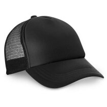 Gorra Nicola BK negra transpirable de poliéster