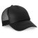 Gorra Nicola BK negra transpirable de poliéster