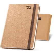 Agenda de corcho Pomar A5 con acabado natural
