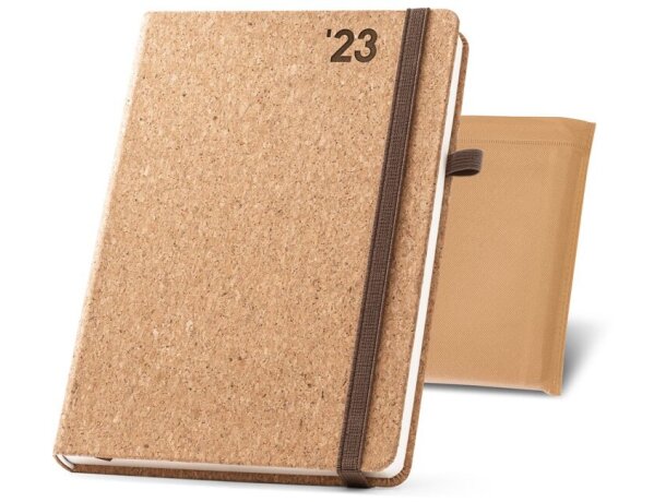 Agenda Pomar A5 de corcho