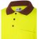 Polo bicolor alta visibilidad VL Vulcan manga larga Burdeos/Amarillo detalle 5