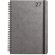 Agenda simmel b5 con anillas de cuero reciclado y elástico Negro detalle 6