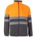 Chaqueta polar bicolor Eros con bandas reflectantes EN20471 Gris/Naranja
