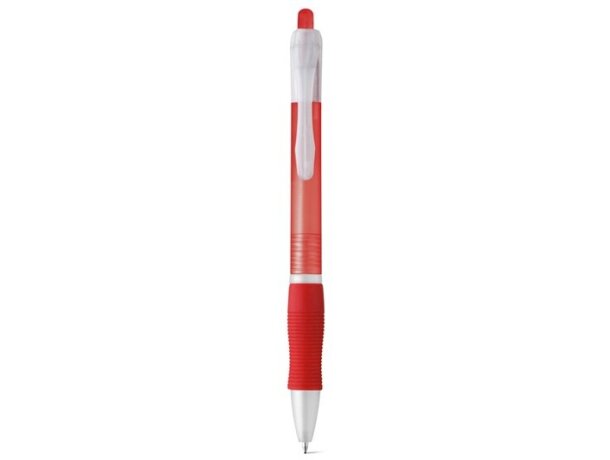 Bolígrafo de plástico ergonómico rojo