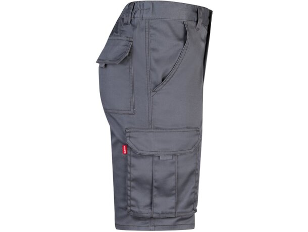 Bermudas elásticas multibolsillos Hebe con cinturilla elástica Gris detalle 15