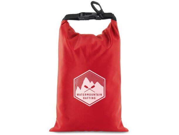 Bolsa Purus de poliester impermeable pequeña Rojo detalle 3