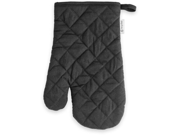 Manopla de cocina colores variados 100% algodón reciclado Hi!dea Rickey Negro detalle 7