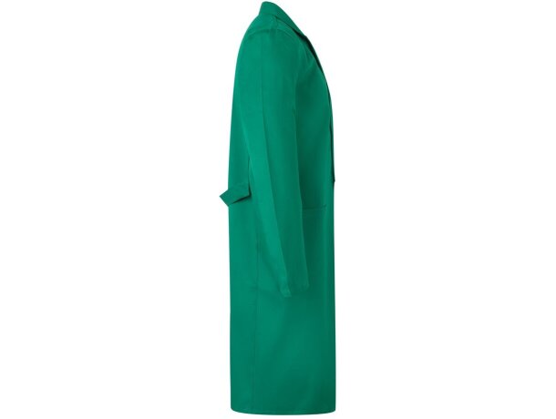 Blusa de sarga Danu unisex con cinturón y bolsillos Verde detalle 15