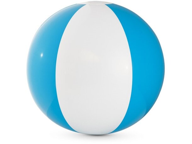 Pelotas playa plástico pvc con combinado en blanco y color Hi!dea Azul claro detalle 2