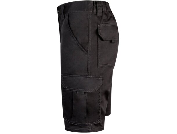 Bermudas elásticas multibolsillos Hebe con cinturilla elástica Negro detalle 29
