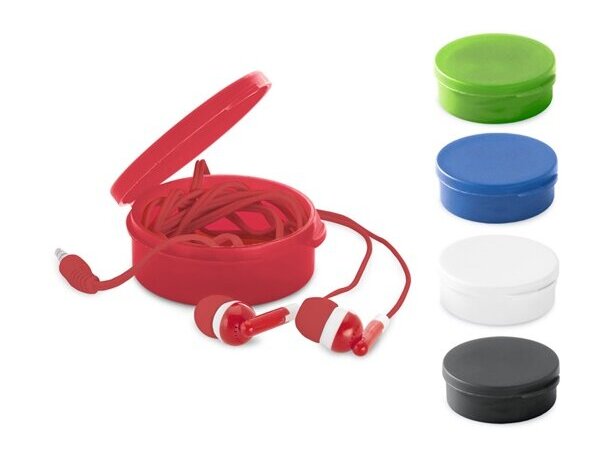 Auriculares con cajita de colores