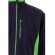 Chaqueta polar bicolor Geras con cinco bolsillos y cremallera Azul marino/Verde detalle 17