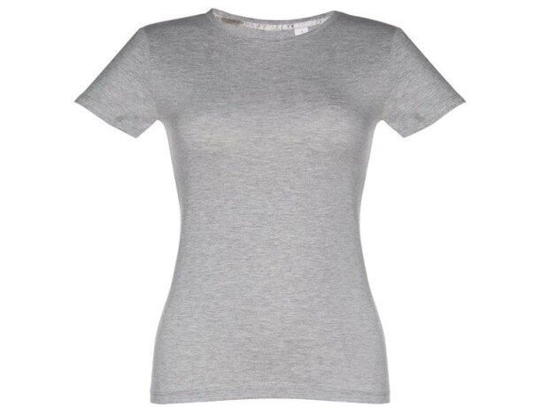 Camisetas manga corta corte entallado de algodón 150 g/m2 Thc Sofia Gris claro matizado detalle 5