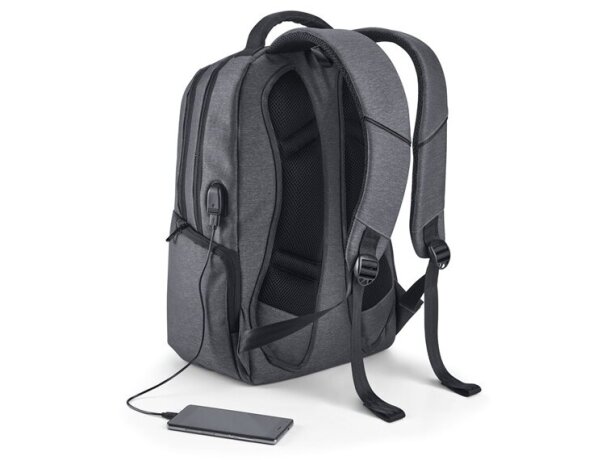 Mochila para ordenador. gris oscuro